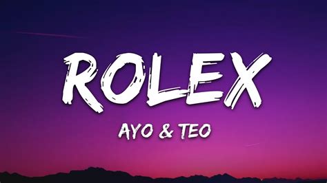 rolex liedtext|teo and ayo Rolex lyrics.